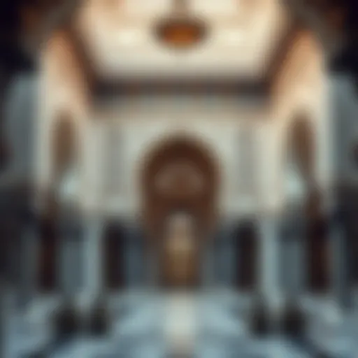 Intricate details of Arabic architecture