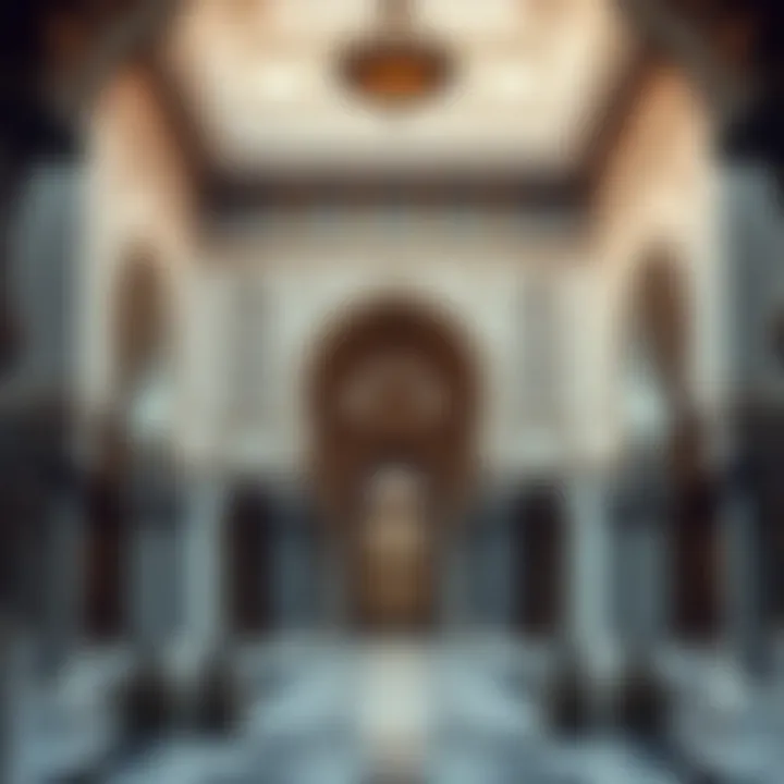 Intricate details of Arabic architecture