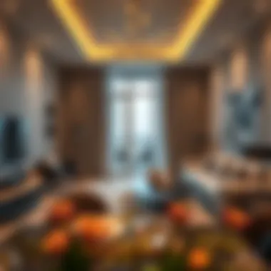Interior of a luxury apartment in Baspas Al-Khalidiya highlighting modern design.