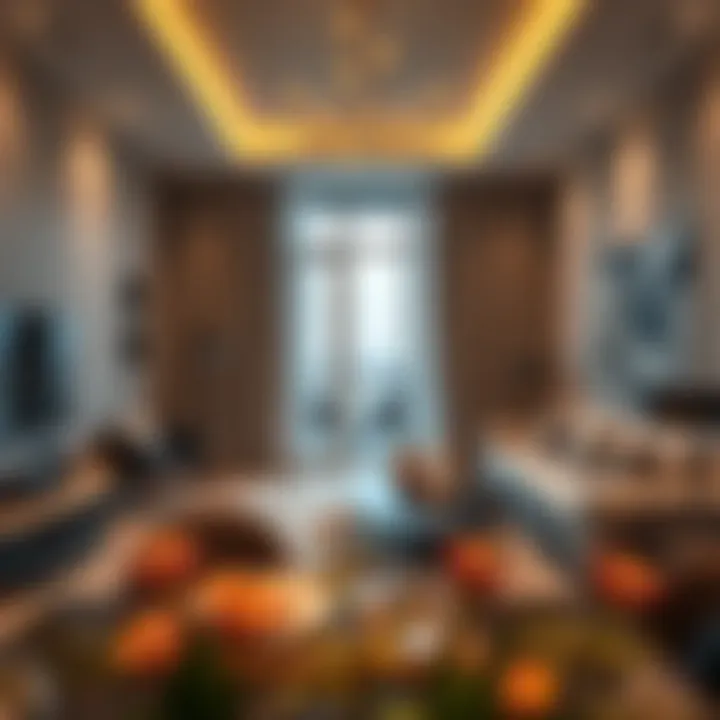 Interior of a luxury apartment in Baspas Al-Khalidiya highlighting modern design.