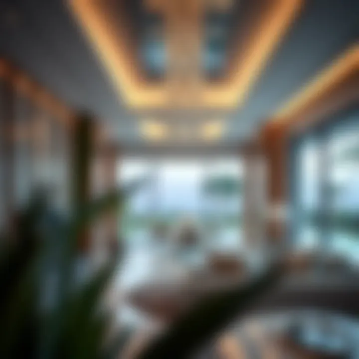 Luxurious interior design of a Bulgari Villa