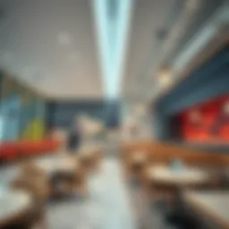 A vibrant cafeteria setting in Deira showcasing modern design.