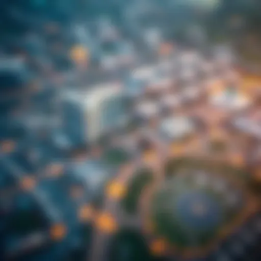 Aerial view of Dubai Commercity Free Zone showcasing its expansive layout