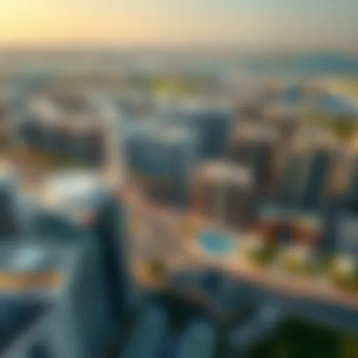 Aerial view of City Mirdif showcasing modern architecture