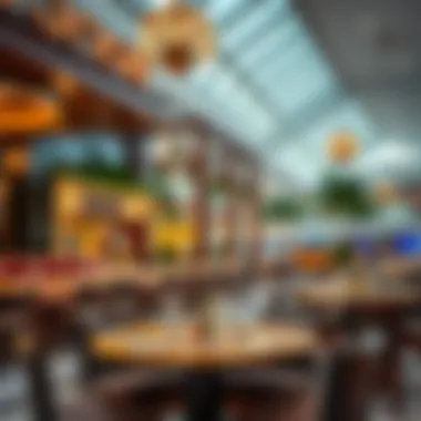 Dining options featuring global cuisines