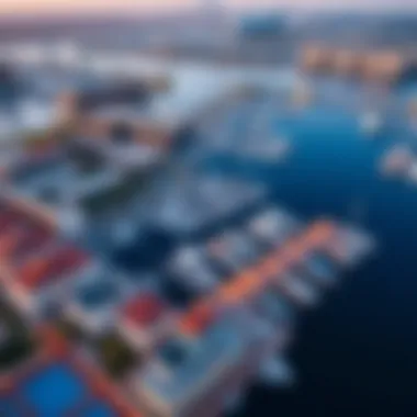 Prime Location of Jumeirah Living Marina Aerial view of Jumeirah Living Marina, emphasizing its prime location in Dubai's real estate market.