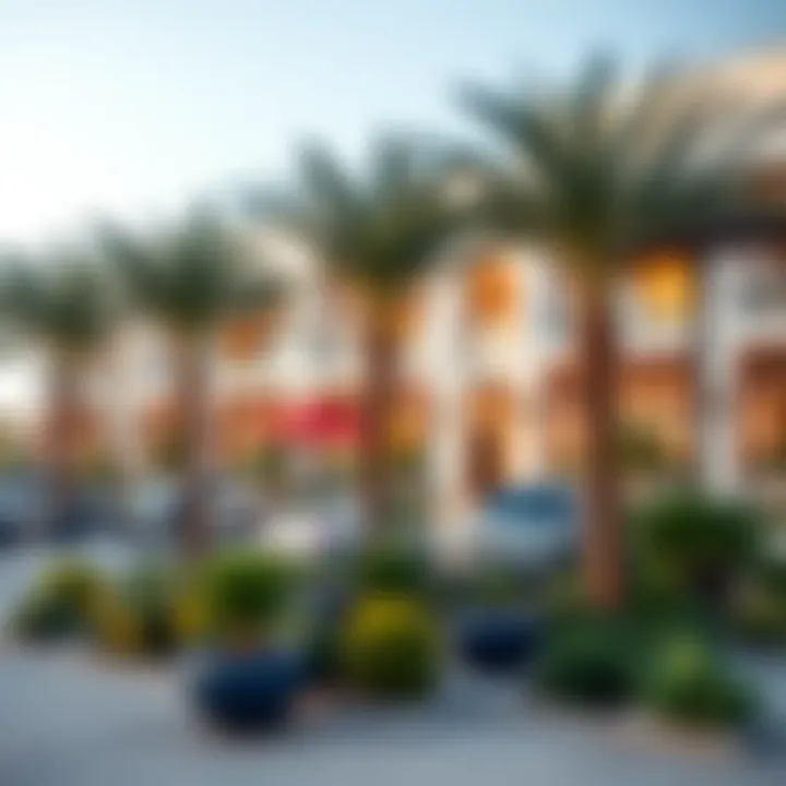 Vibrant community spaces on Marjan Island promoting luxury lifestyle