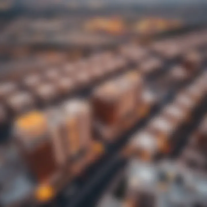 Aerial view of the Murooj Al Furjan West development