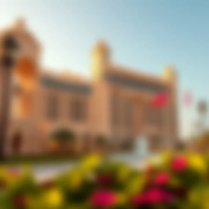 Stunning architecture of the Atlantis hotel on Palm Jumeirah