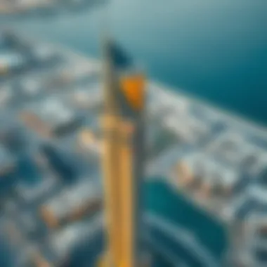 Aerial View of Nesto Ajman One Tower Aerial view of Nesto Ajman One Tower highlighting its strategic location