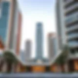 Exterior view of Nesto Ajman One Tower showcasing its modern architecture
