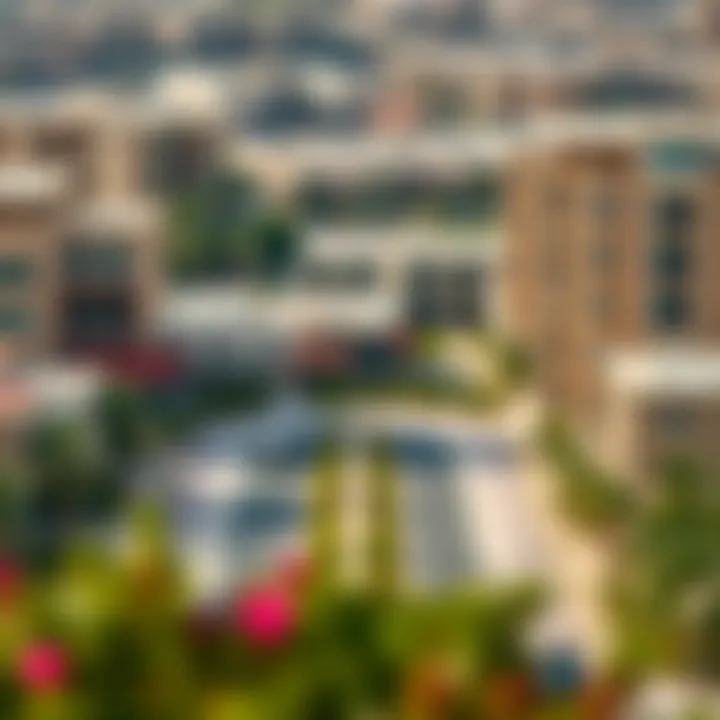 Overview of Al Nahda neighborhood showcasing amenities