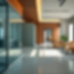 Modern partition rental space in Karama