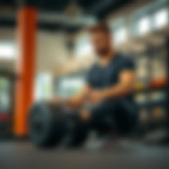 Personal trainer providing expert guidance during a fitness session