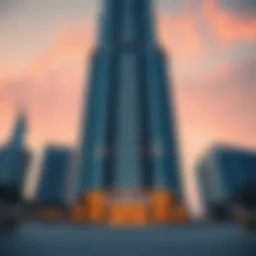 Stunning view of Salam Tower's facade showcasing modern architectural design