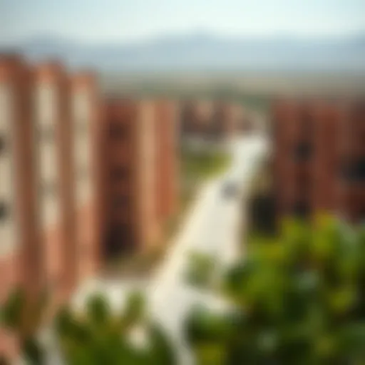 Scenic view of Shabiya housing complex