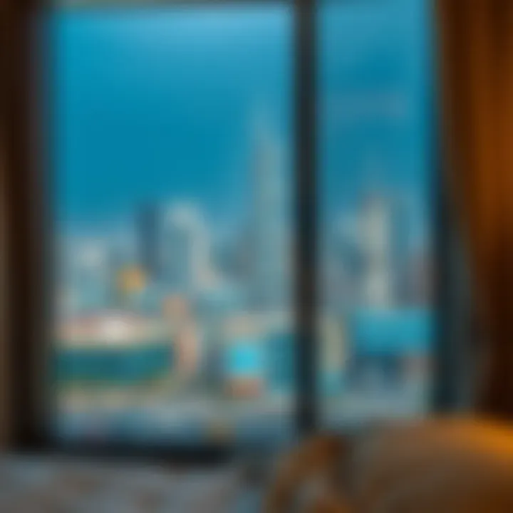 Stunning view from a Dubai apartment window