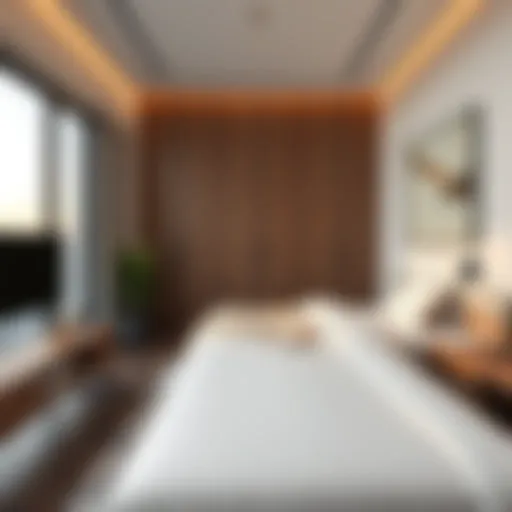 Modern single bedroom interior in Dubai