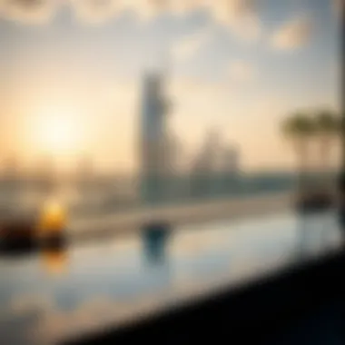 Pool Area at The Address Downtown Dubai Breathtaking pool area with city views