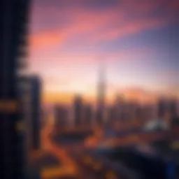 Stunning skyline view of The Address Downtown Dubai