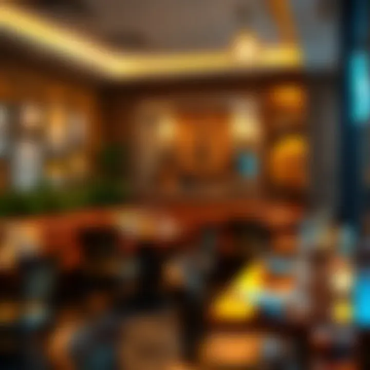 A cozy dining setting within a Tamil restaurant in Dubai