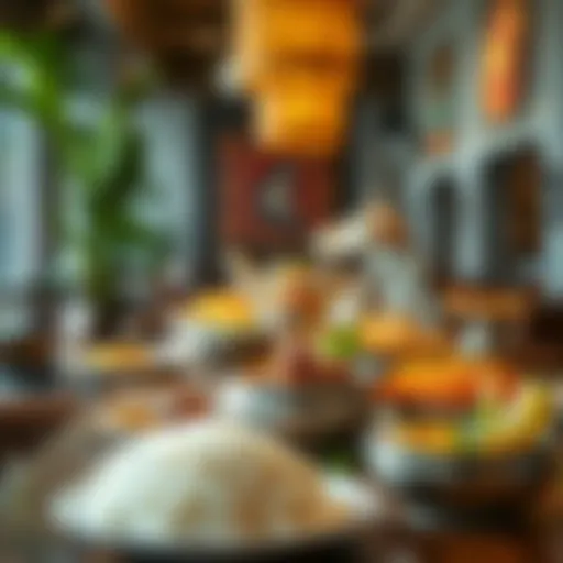 A vibrant spread of Tamil dishes showcasing traditional flavors
