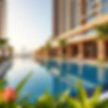 Lavish Amenities at Damac Elegance Tower Luxurious amenities offered at Damac Elegance Tower including a lavish pool area