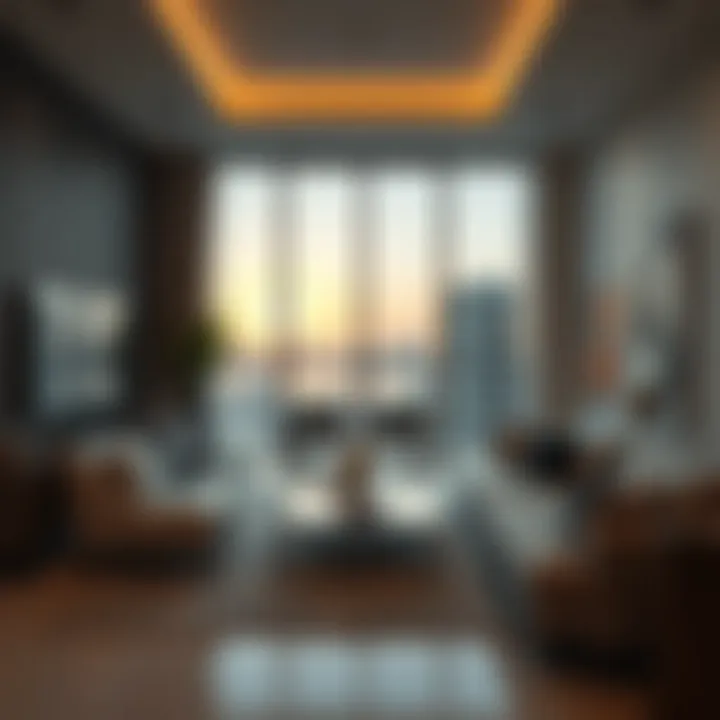 A luxurious apartment interior reflecting contemporary design trends in Dubai