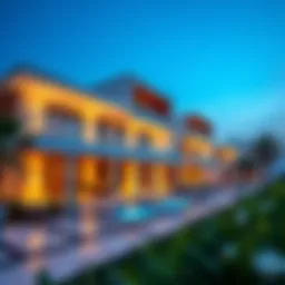A stunning view of modern villas showcasing luxury living in Dubai