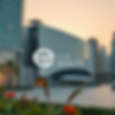 eXp Realty logo integrated with Dubai's architectural elements