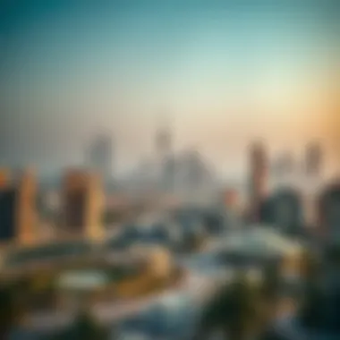 A panoramic view of Al Ain's skyline illustrating modern development