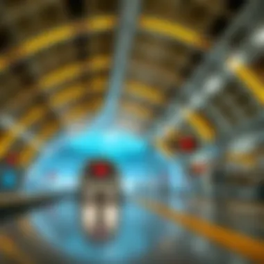 Futuristic Dubai Metro Stations A futuristic view of Dubai Metro stations