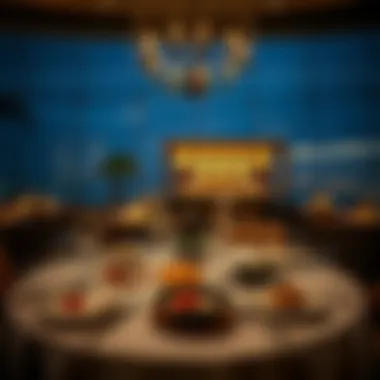 Gourmet Dining Experience in Ras Al Khaimah Gourmet dining setup with exquisite culinary presentation