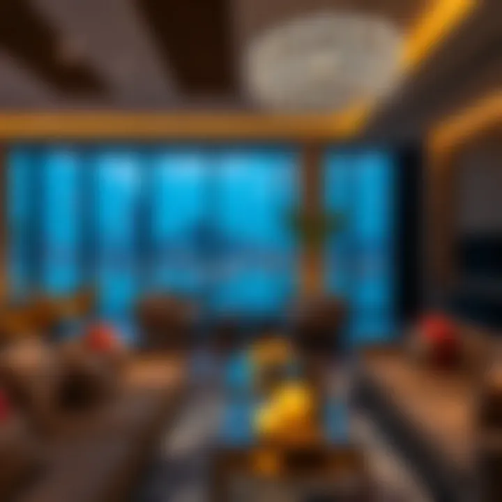 Sophisticated lounge area for social gatherings
