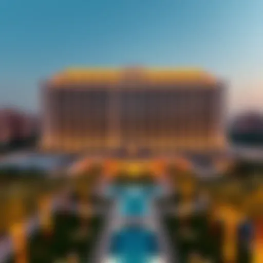 Aesthetic architectural view of Garden City Hotel Dubai