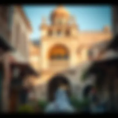 Architectural details of the historic buildings in the Old Souk.