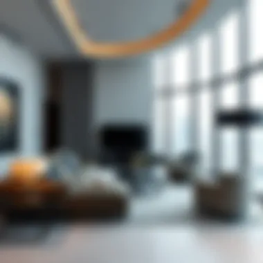 Elegance Redefined: Interior Spaces Luxurious interior of an apartment in The Loft Mirdif