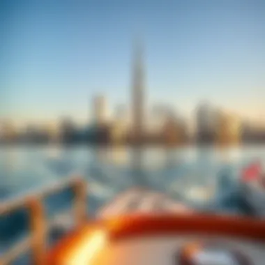 Dubai Skyline from the RTA Boat Dubai skyline captured from the RTA boat