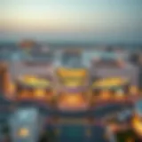 Aerial view of Umm Al-Quwain Mall showcasing its modern architecture