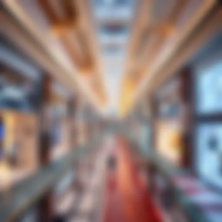 Interior layout of Umm Al-Quwain Mall highlighting retail spaces