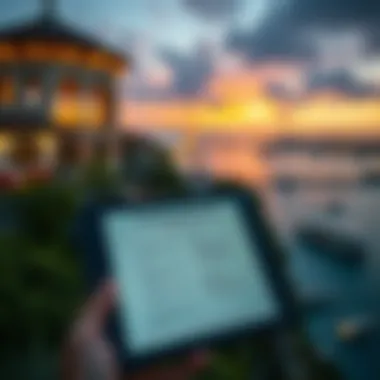Travel Regulations Insights Travel regulations checklist displayed on a digital device