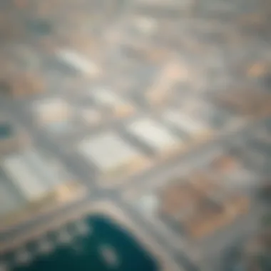 Aerial view of Al Qusais highlighting strategic logistics location