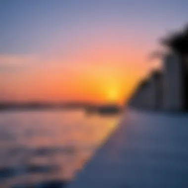 Tranquil Sunset on Yas Island A picturesque sunset over Yas Island, highlighting the natural beauty and tranquility of the waterfront area.