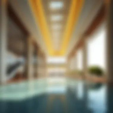 Architectural details of Yas Beach Residences