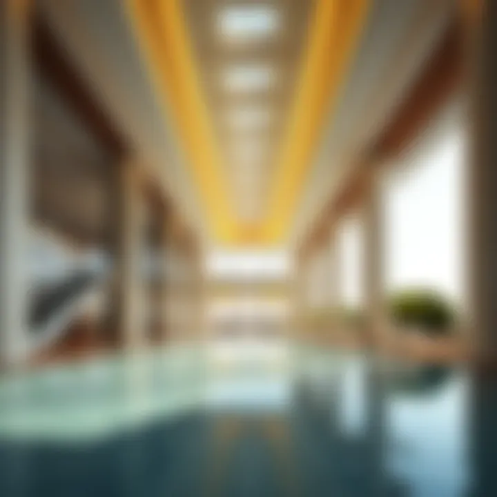 Architectural details of Yas Beach Residences