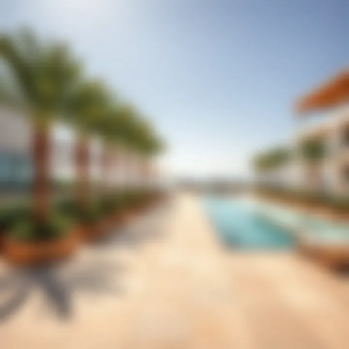Community amenities at Yas Beach Residences