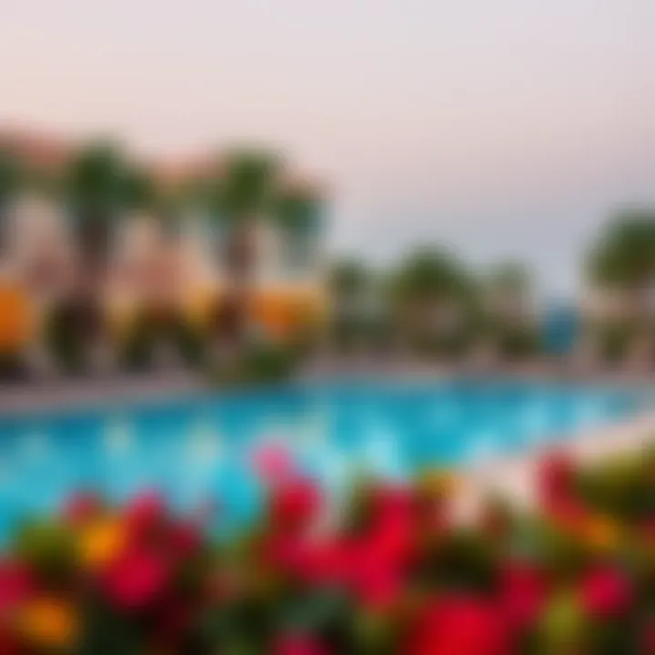 Community amenities including pools and parks in Fairway Villas