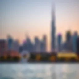 Stunning skyline of Dubai featuring prominent financial towers
