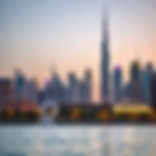 Stunning skyline of Dubai featuring prominent financial towers