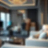 A well-organized furniture moving team at work in a luxurious Dubai apartment